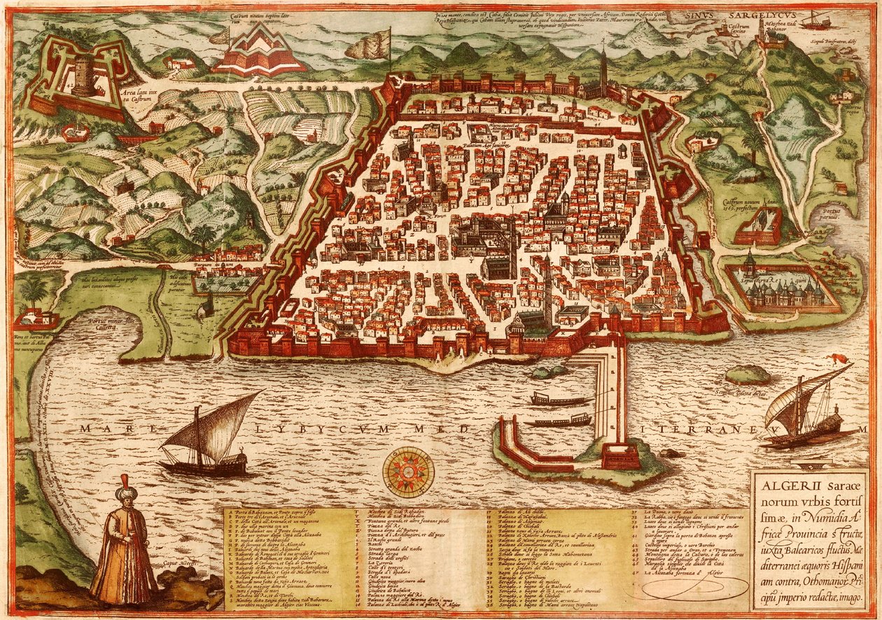 Argel, Argélia de Georg and Hogenberg Franz (1535 90) Braun
