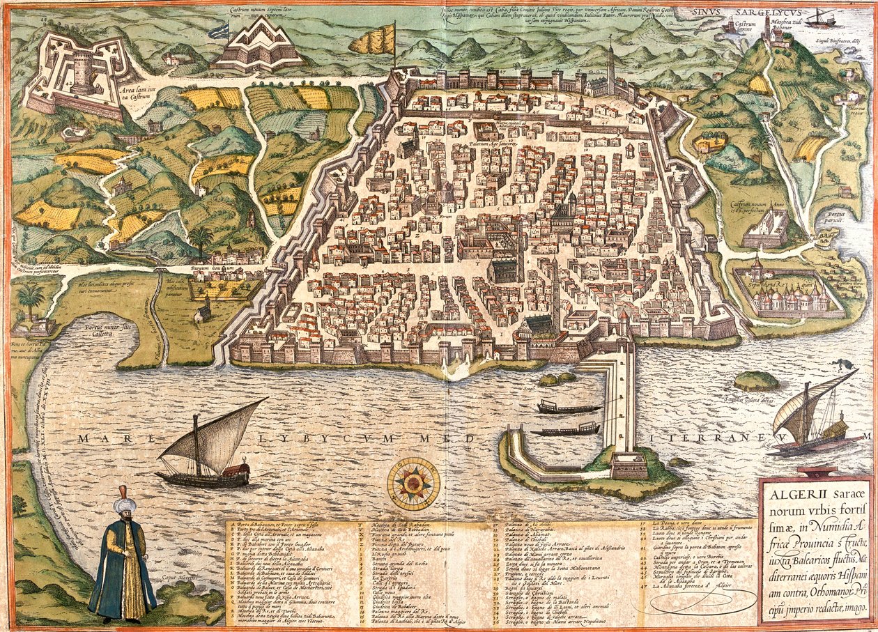 Argel, Argélia de Georg and Hogenberg Franz (1535 90) Braun