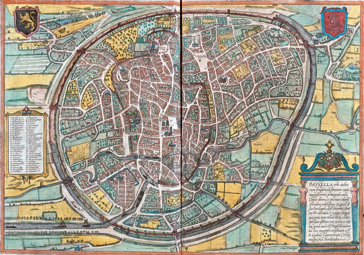 Bruxelas, Bélgica de Georg and Hogenberg Franz (1535-90) Braun