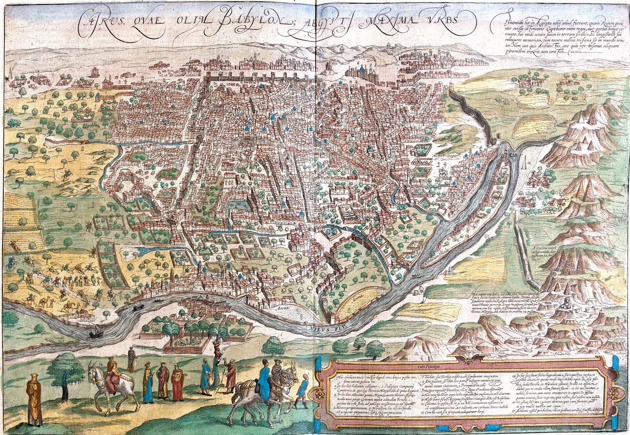 Cairo, Egito de Georg and Hogenberg Franz (1535 90) Braun