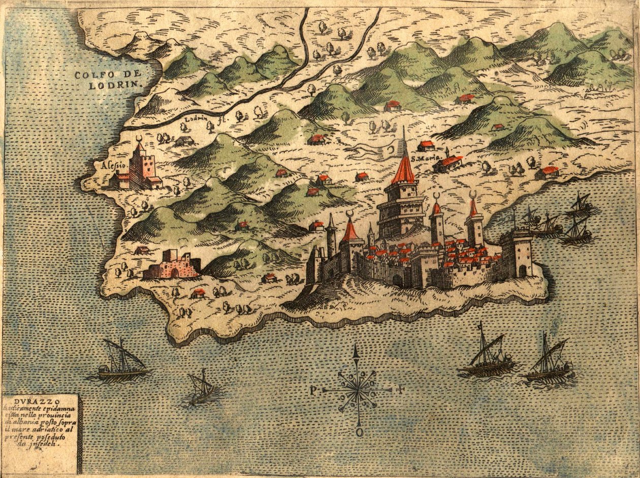 Dalmácia de Georg and Hogenberg Franz (1535 90) Braun