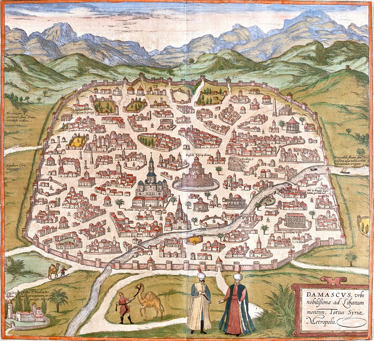 Damasco, Síria de Georg and Hogenberg Franz (1535 90) Braun