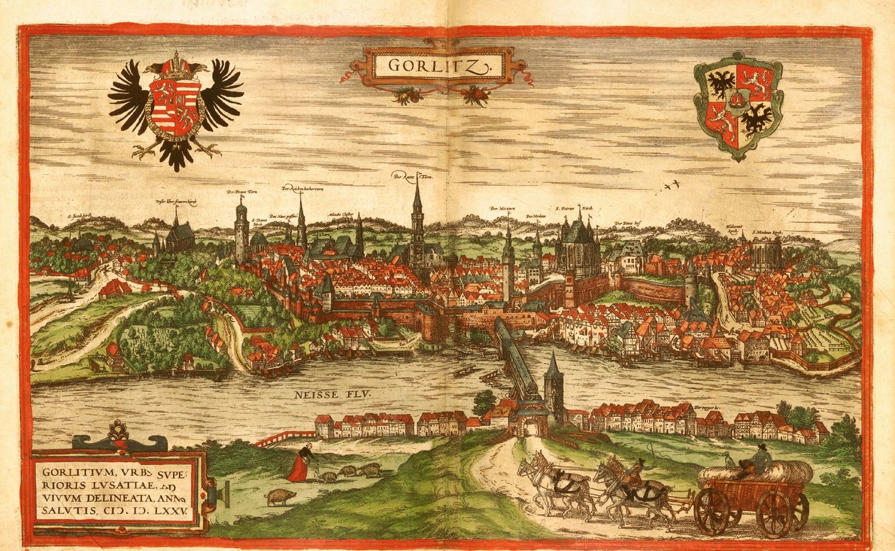 Gorlitz, Alemanha de Georg and Hogenberg Franz (1535 90) Braun