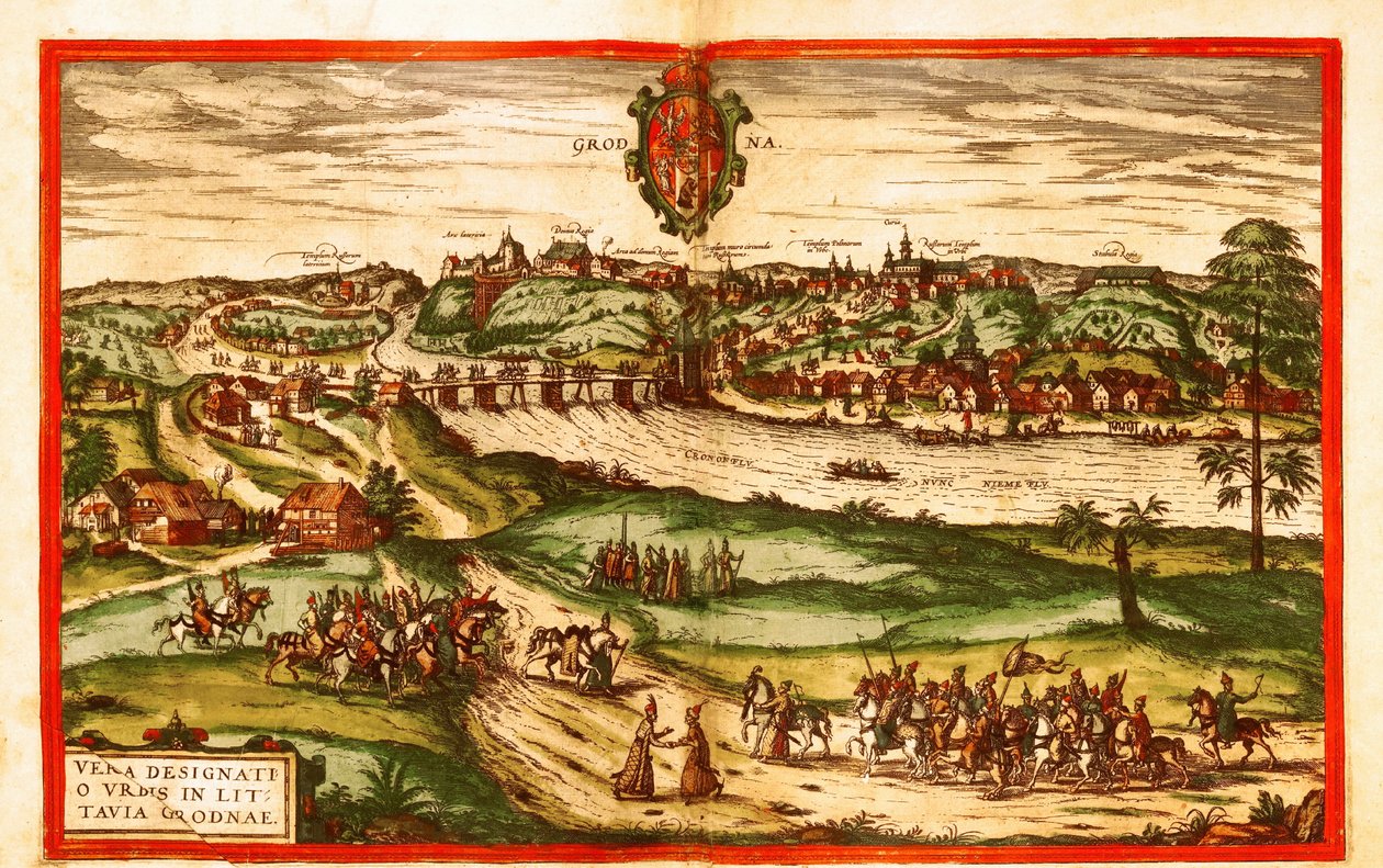 Grodno, Polónia de Georg and Hogenberg Franz (1535 90) Braun
