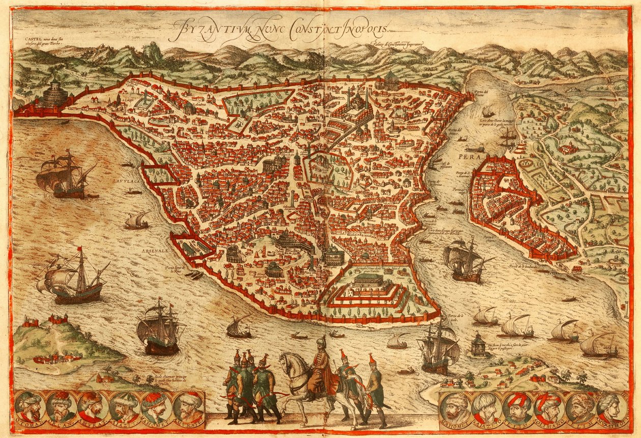 Istambul de Georg and Hogenberg Franz (1535 90) Braun