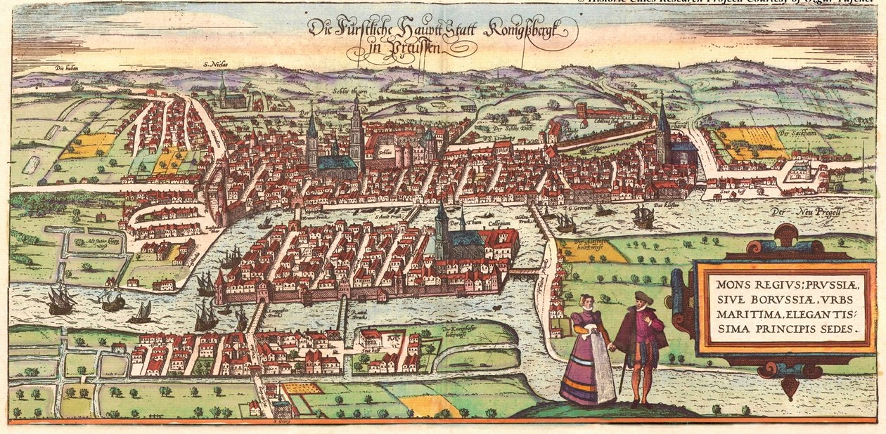 Kaliningrado, Rússia de Georg and Hogenberg Franz (1535 90) Braun