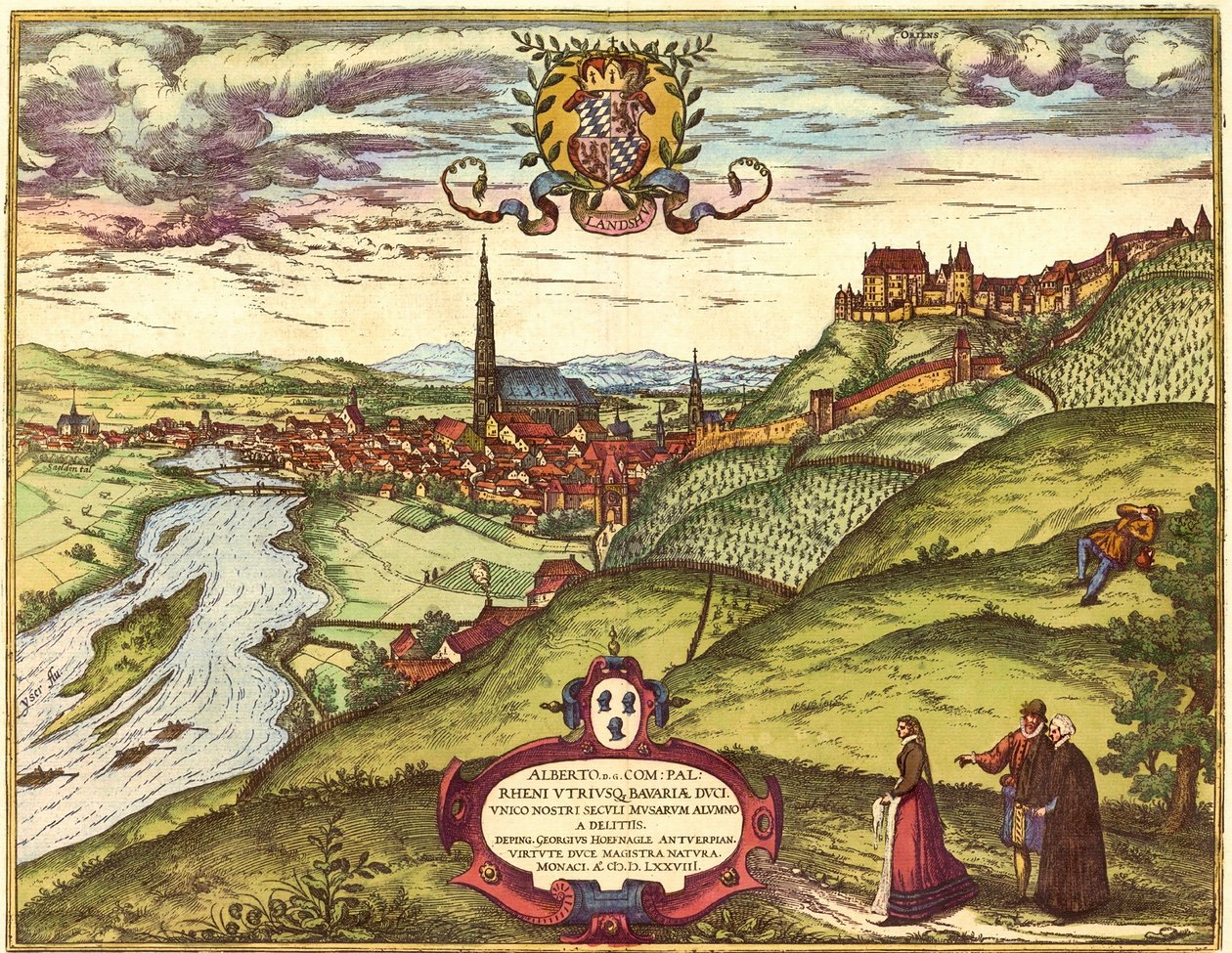 Landshut, Alemanha de Georg and Hogenberg Franz (1535 90) Braun