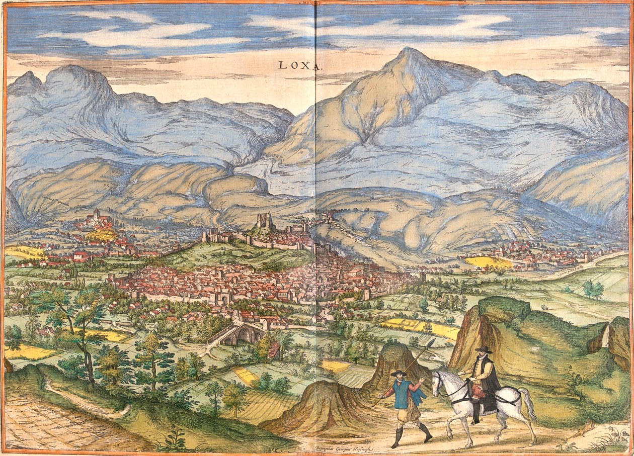 Loja, Espanha de Georg and Hogenberg Franz (1535 90) Braun