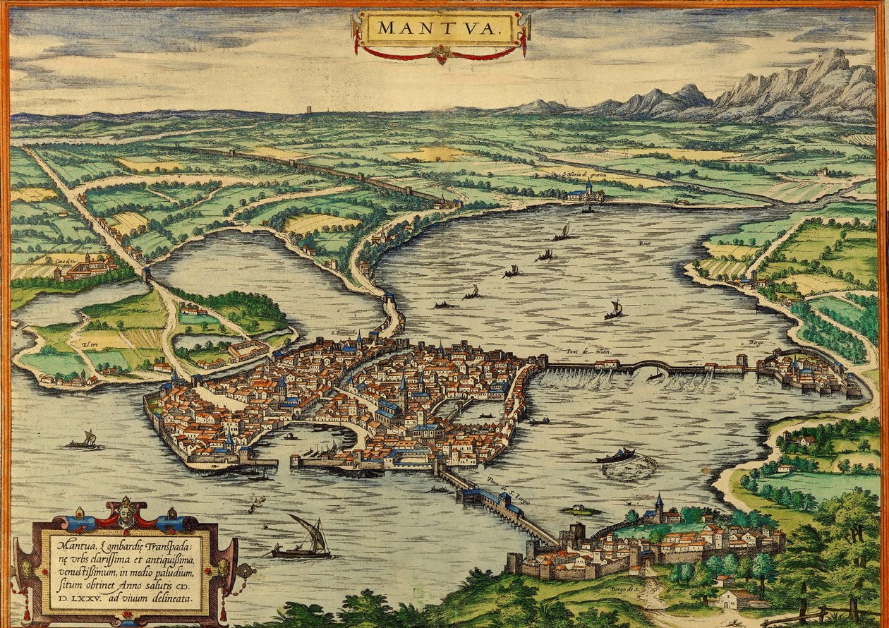 Mântua, Itália de Georg and Hogenberg Franz (1535 90) Braun