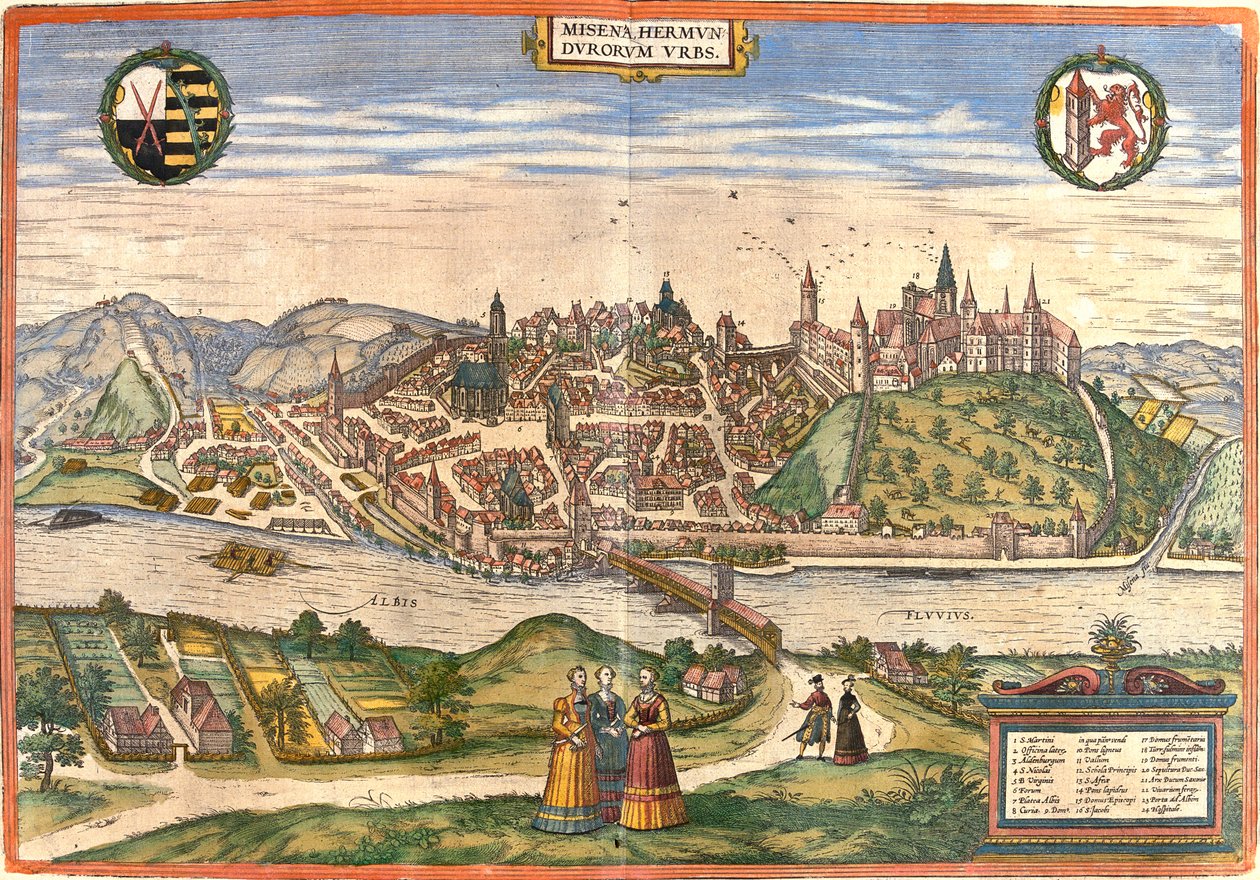Meissen, Alemanha de Georg and Hogenberg Franz (1535 90) Braun