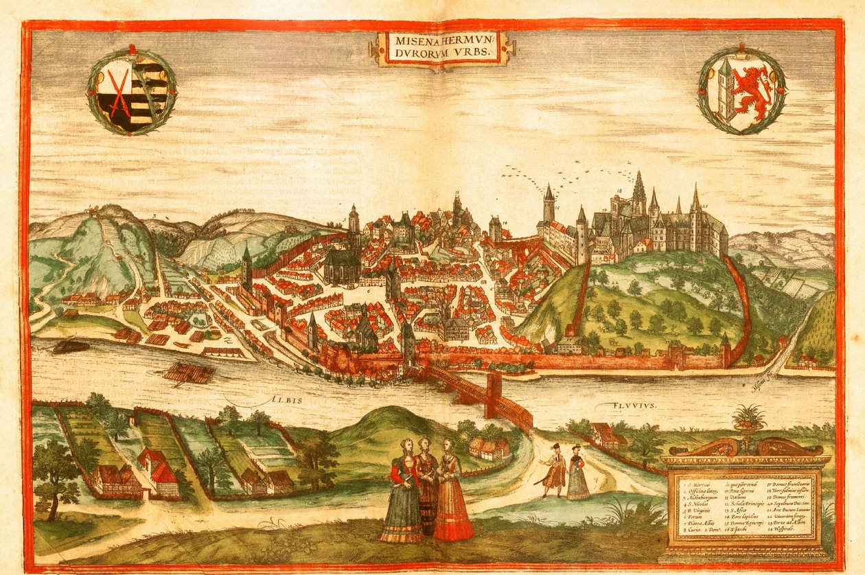 Meissen, Alemanha de Georg and Hogenberg Franz (1535 90) Braun