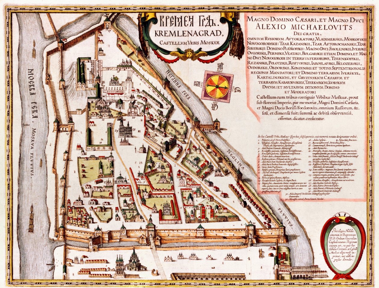Moscovo, Moskva, Rússia de Georg and Hogenberg Franz (1535 90) Braun