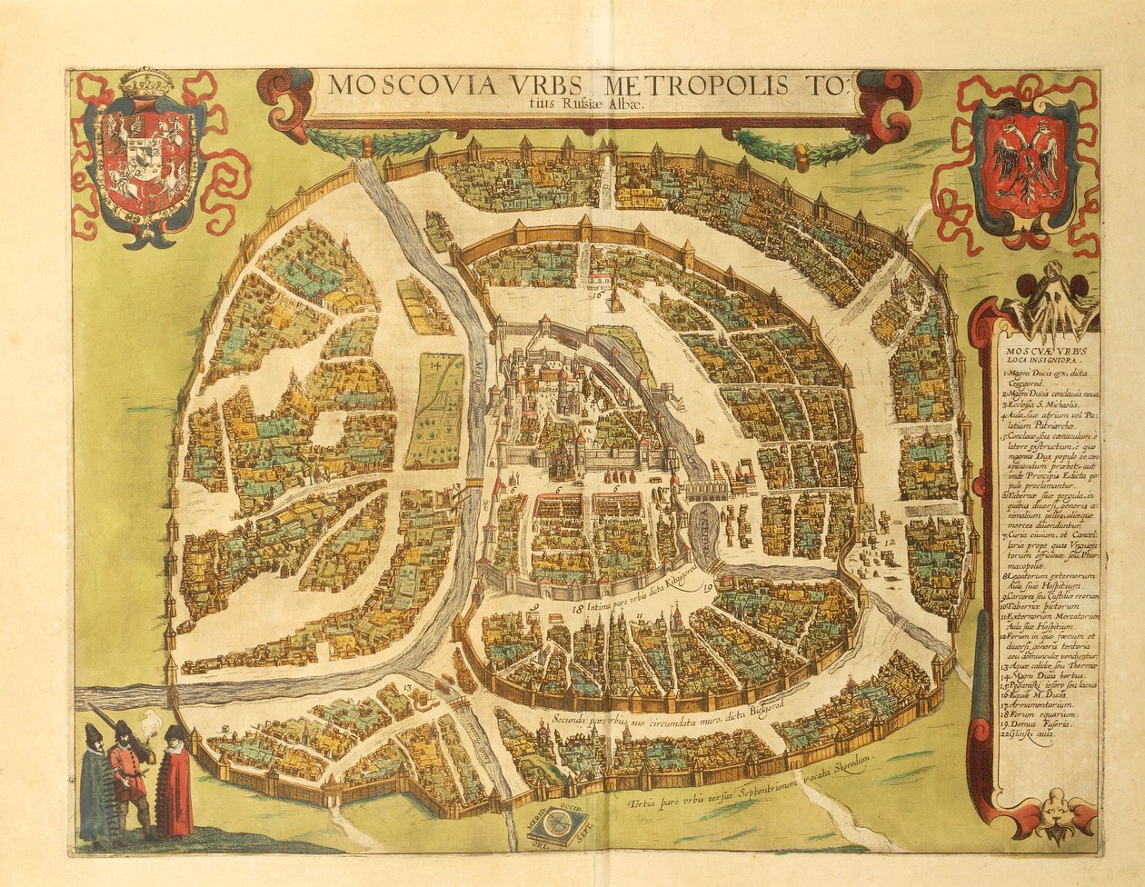 Moscou do Civitates Orbis Terrarum, de Georg Braun de Georg Braun and Hogenberg Franz