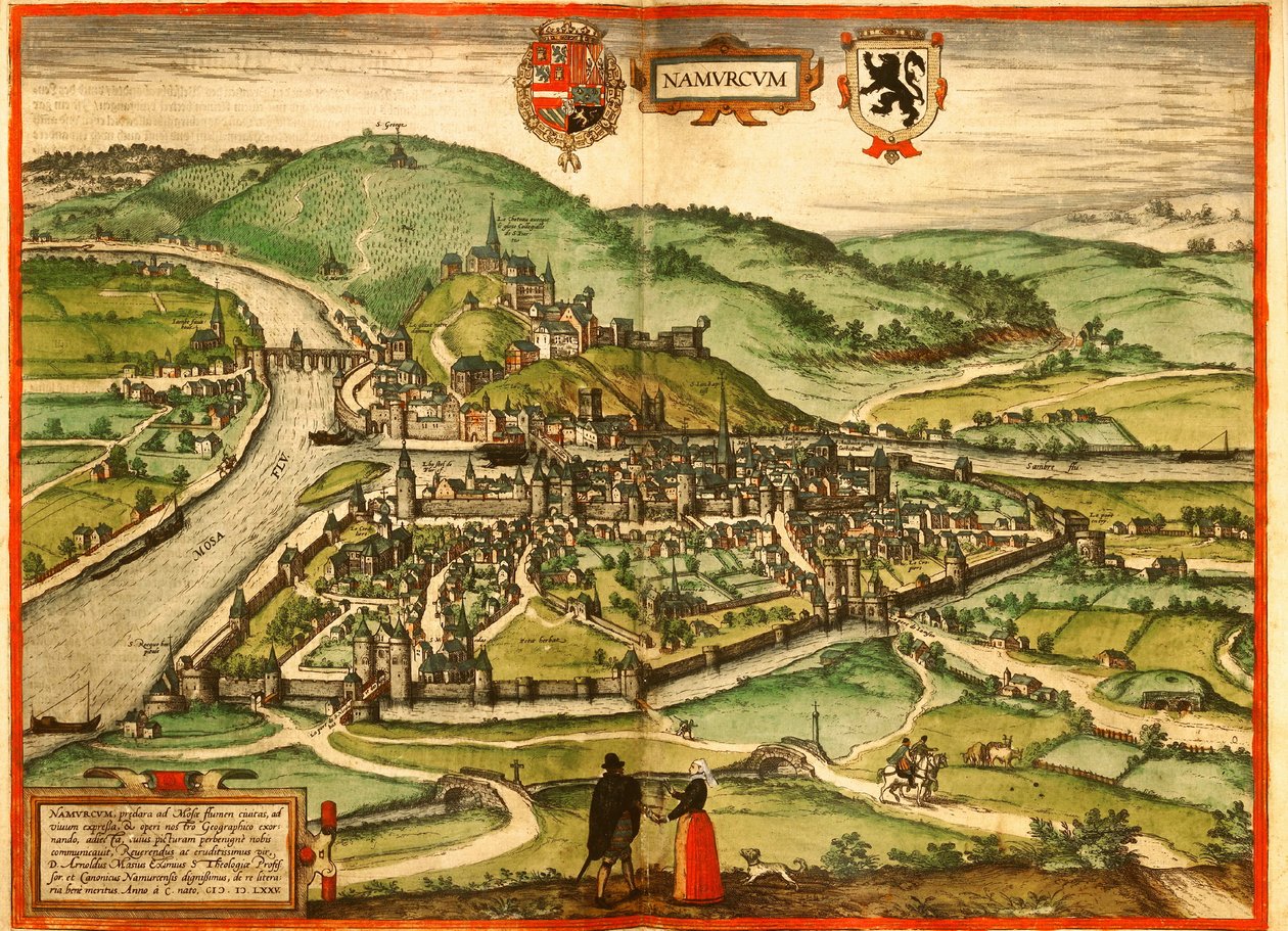 Namur, Bélgica de Georg and Hogenberg Franz (1535 90) Braun