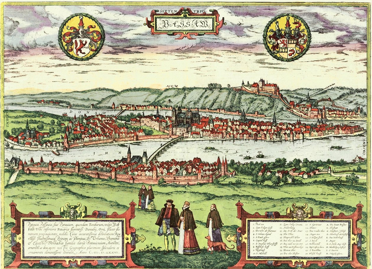 Passau, Alemanha de Georg and Hogenberg Franz (1535 90) Braun