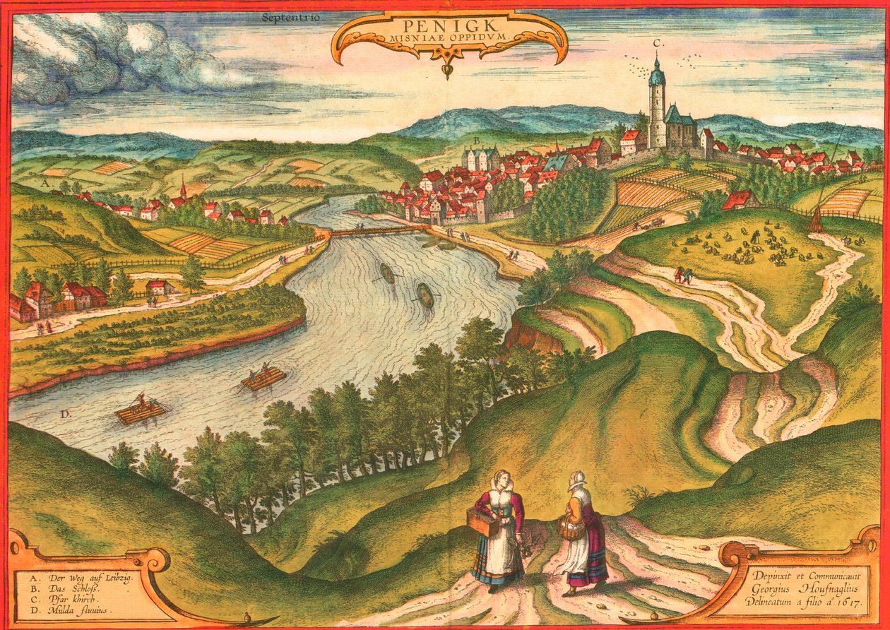 Penig, Alemanha de Georg and Hogenberg Franz (1535 90) Braun