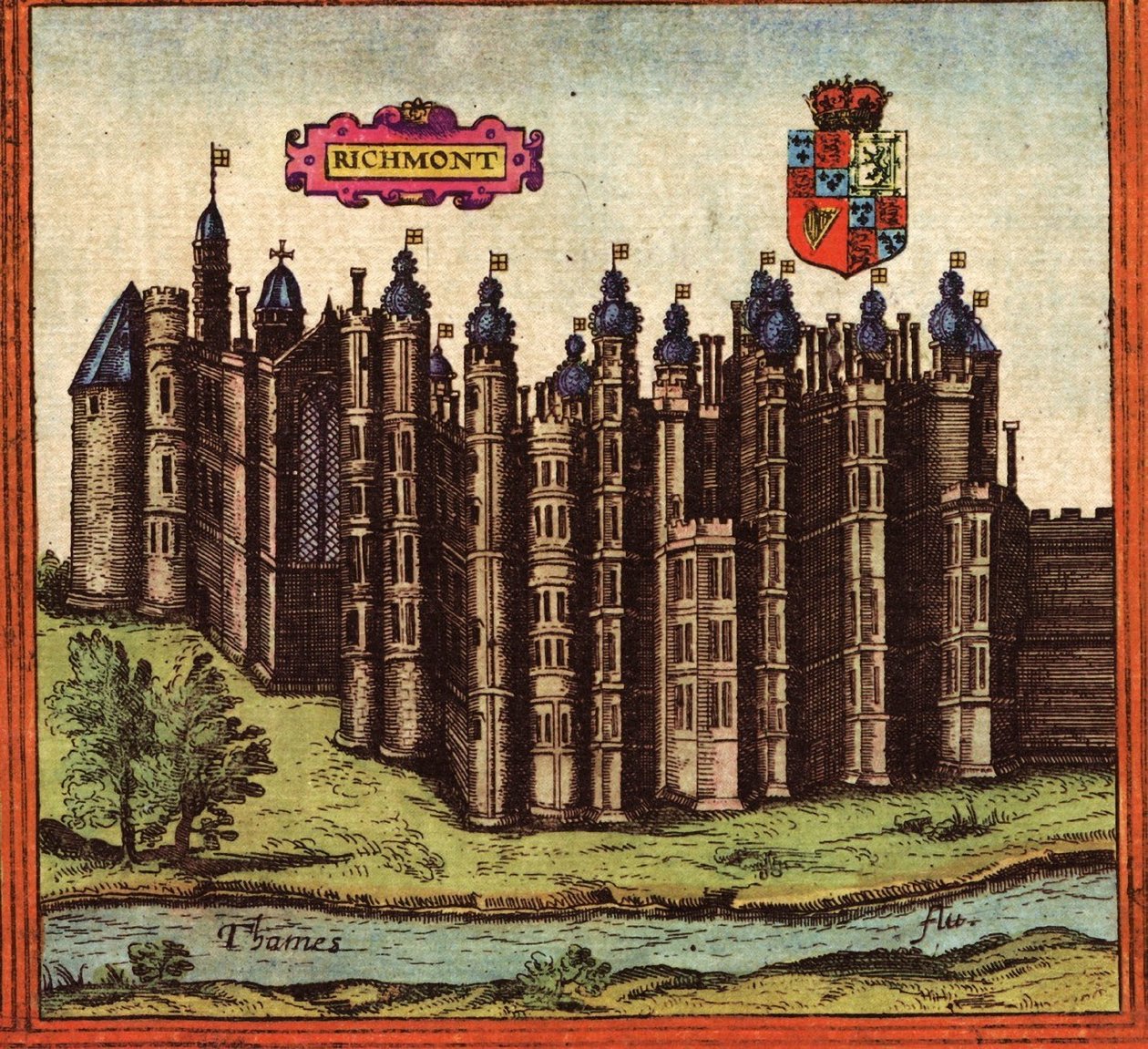 Richmond, Inglaterra de Georg and Hogenberg Franz (1535 90) Braun
