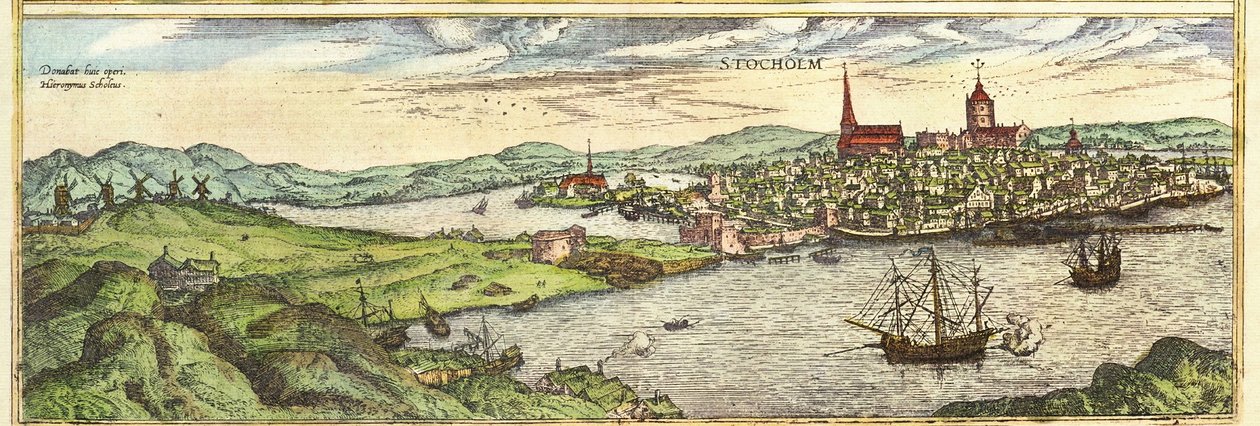 Estocolmo, Suécia de Georg and Hogenberg Franz (1535 90) Braun