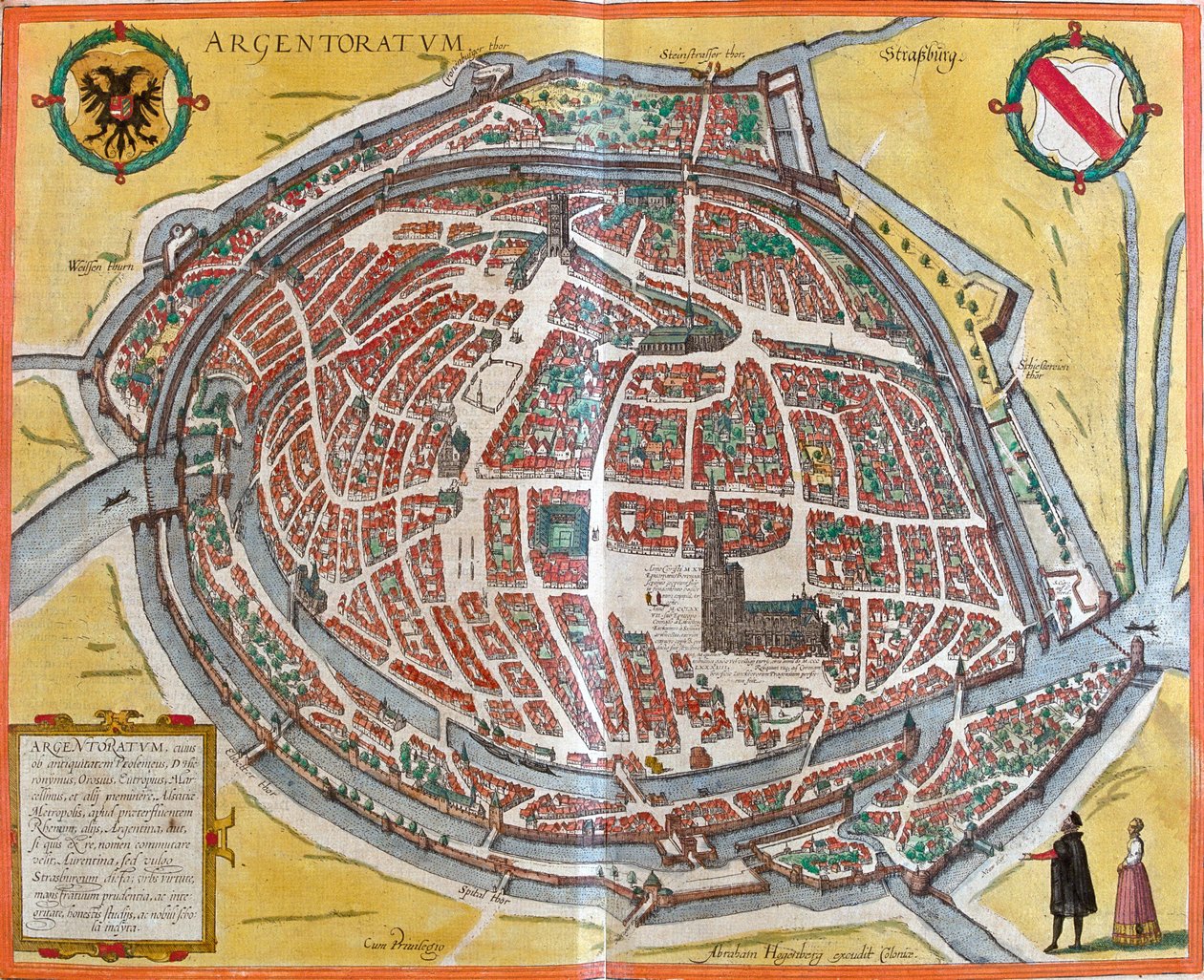 Estrasburgo, França de Georg and Hogenberg Franz (1535 90) Braun