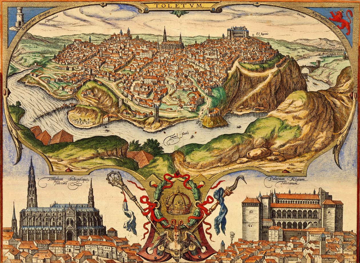 Toledo, Espanha de Georg and Hogenberg Franz (1535 90) Braun