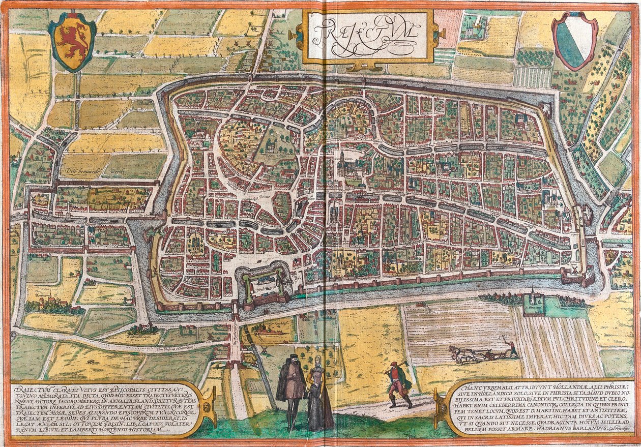 Utrecht, Países Baixos de Georg and Hogenberg Franz (1535 90) Braun
