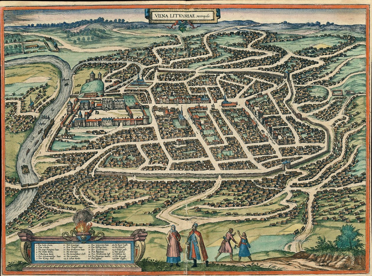Vilnius, Vilna, Lituânia de Georg and Hogenberg Franz (1535 90) Braun