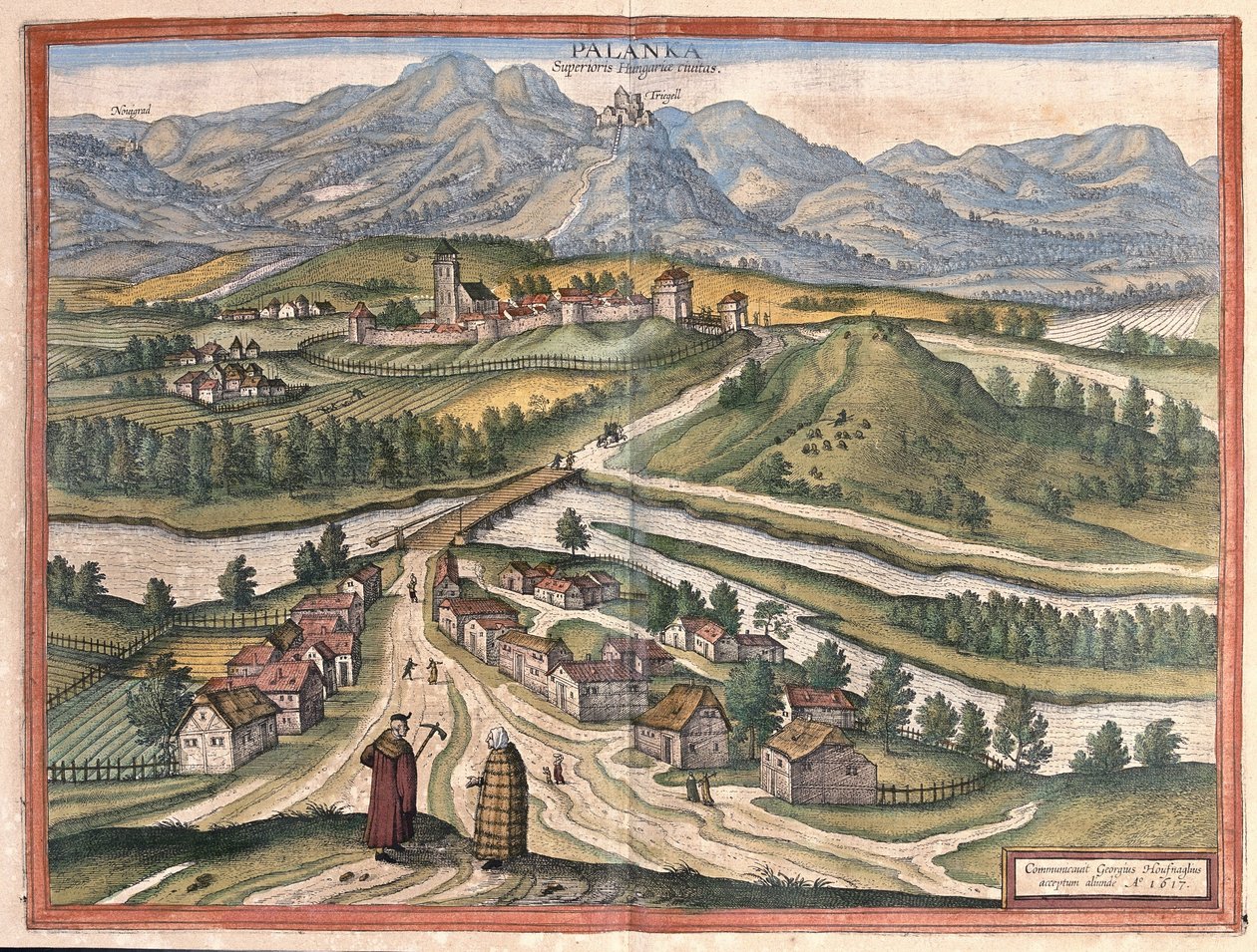 Dregelypalank, Hungria (gravura de Georg Braun and Hogenberg Franz