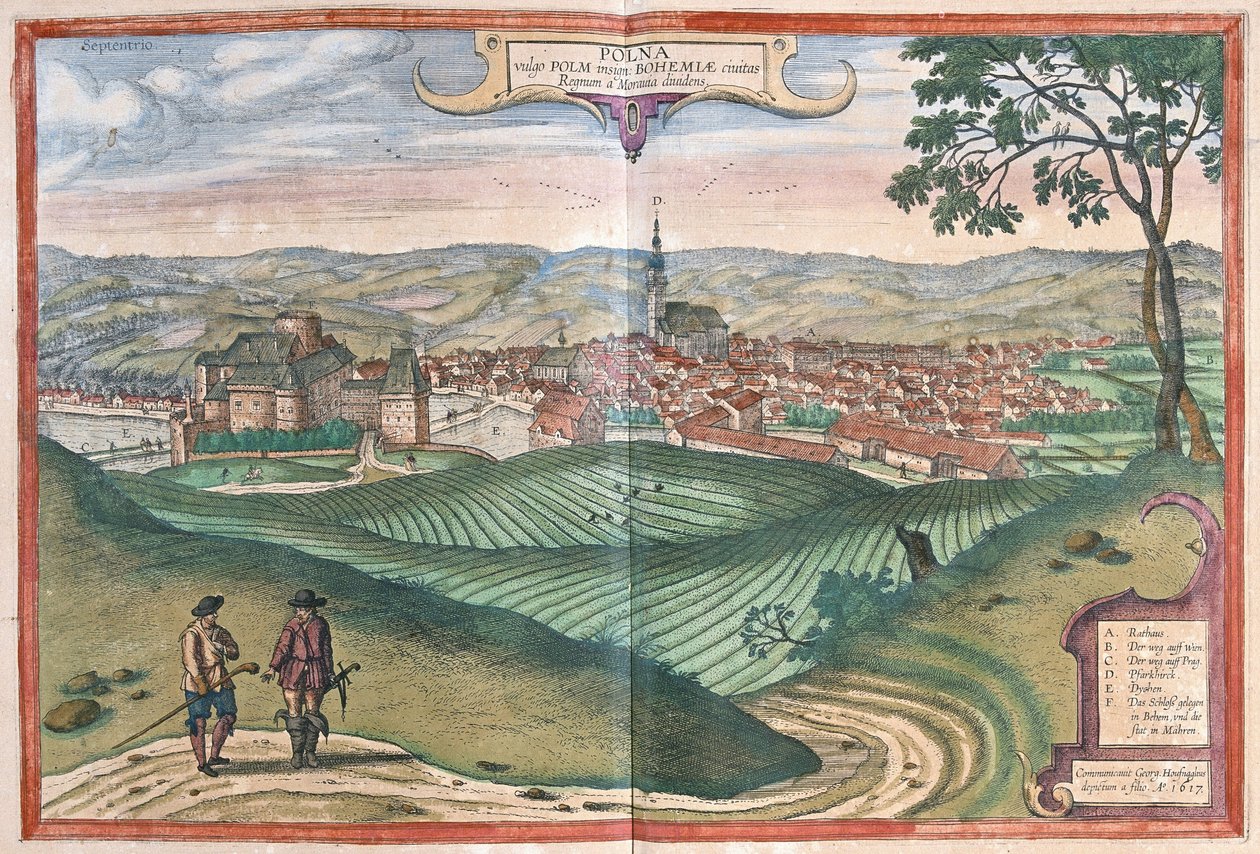 Polna, República Checa (gravura de Georg Braun and Hogenberg Franz