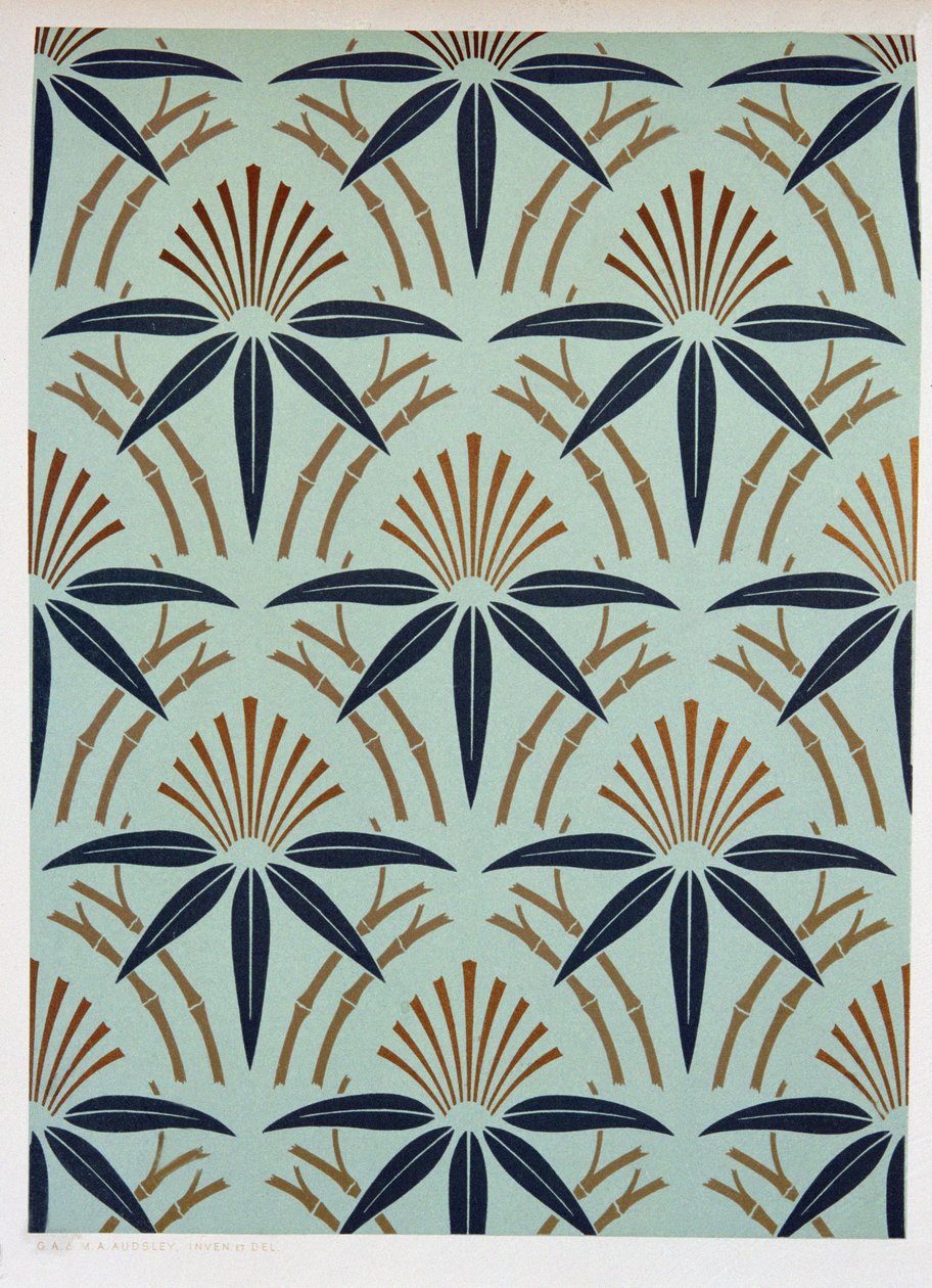Projeto da folha, c.1892 de George Ashdown Audsley