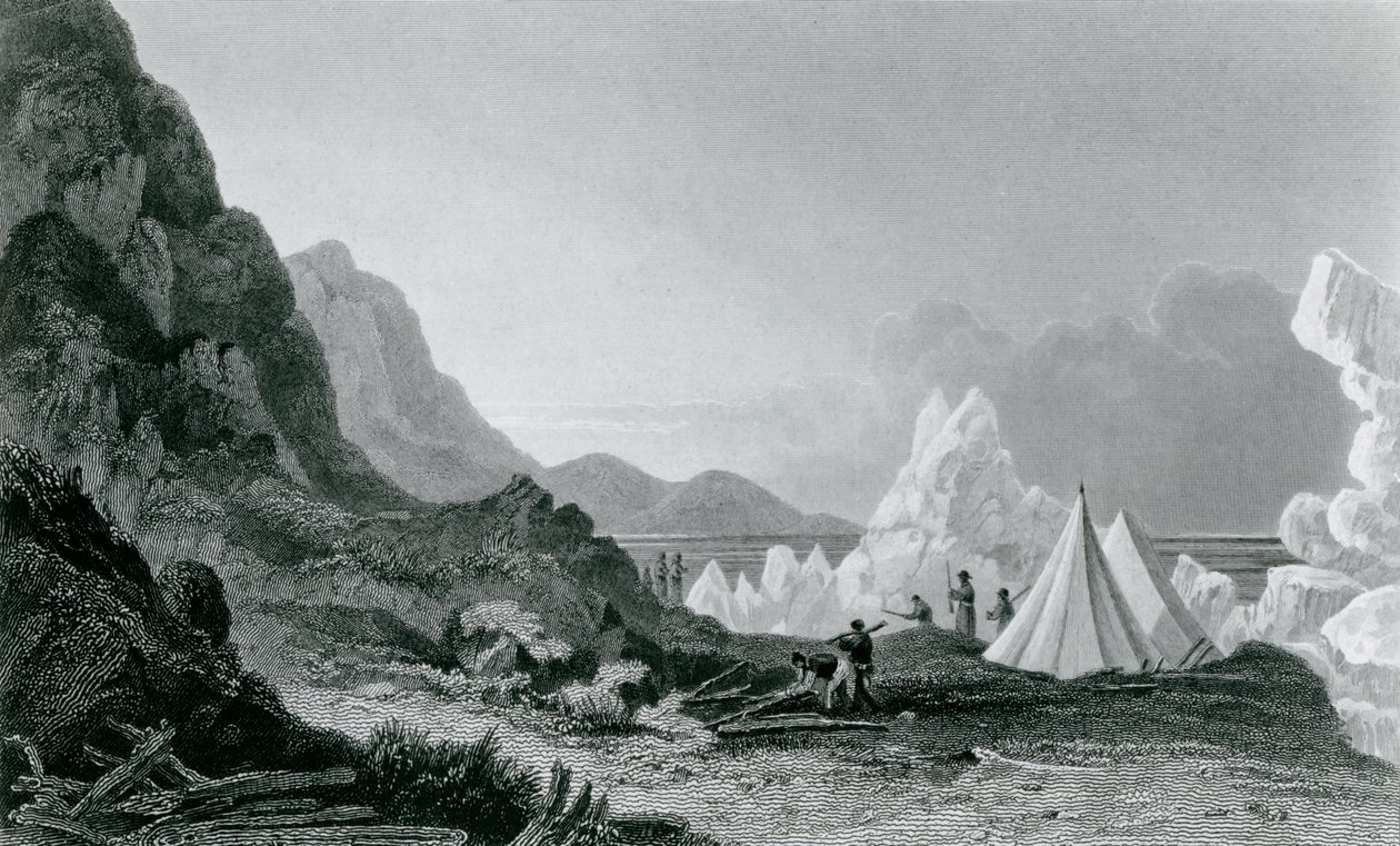 Expedição Franklins primeiro detido pelo gelo, 1826 de George Back