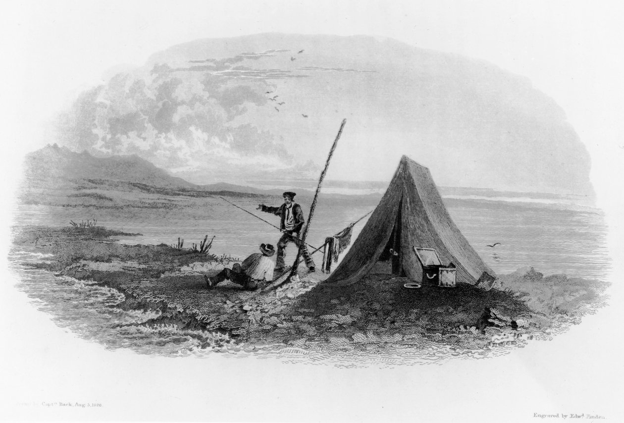 Monte Copleston nas Montanhas Rochosas, 1826 de George Back