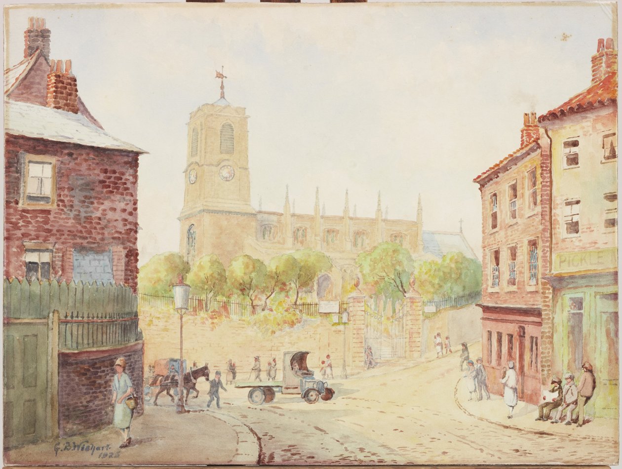 St. Marys, Gateshead, 1925 (wc a bordo) de George Barclay Wishart