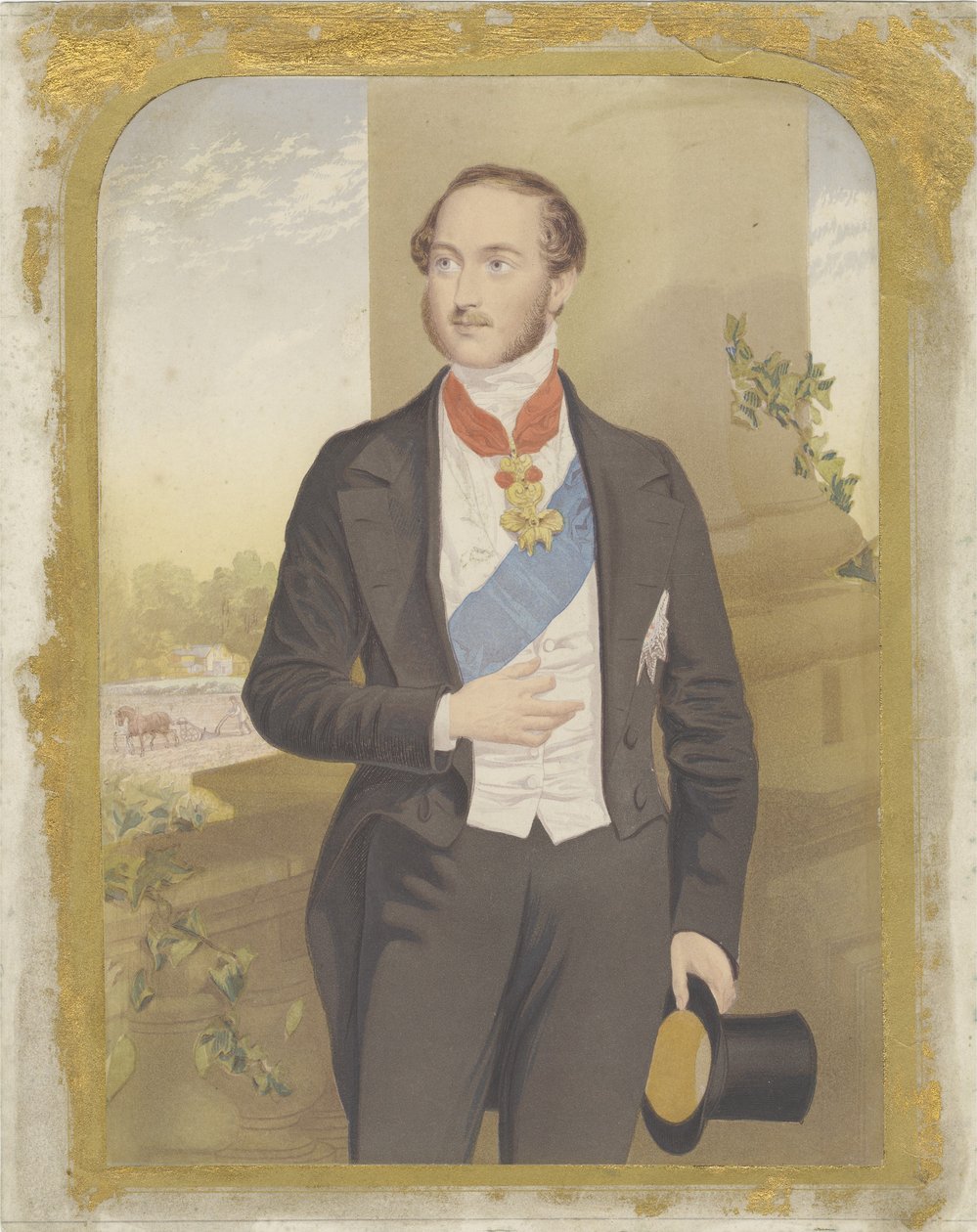 Príncipe Albert, depois de 1855 (aquatint) de George Baxter