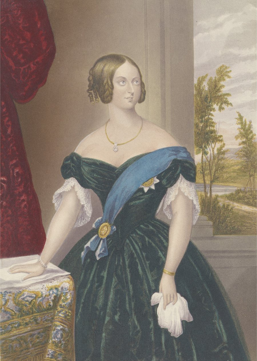 Rainha Vitória, c.1860 (aquatinta) de George Baxter