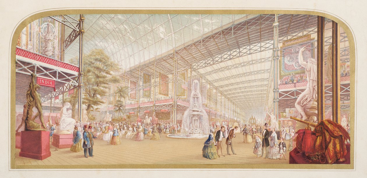 A exposição no Crystal Palace, 1851 de George Baxter