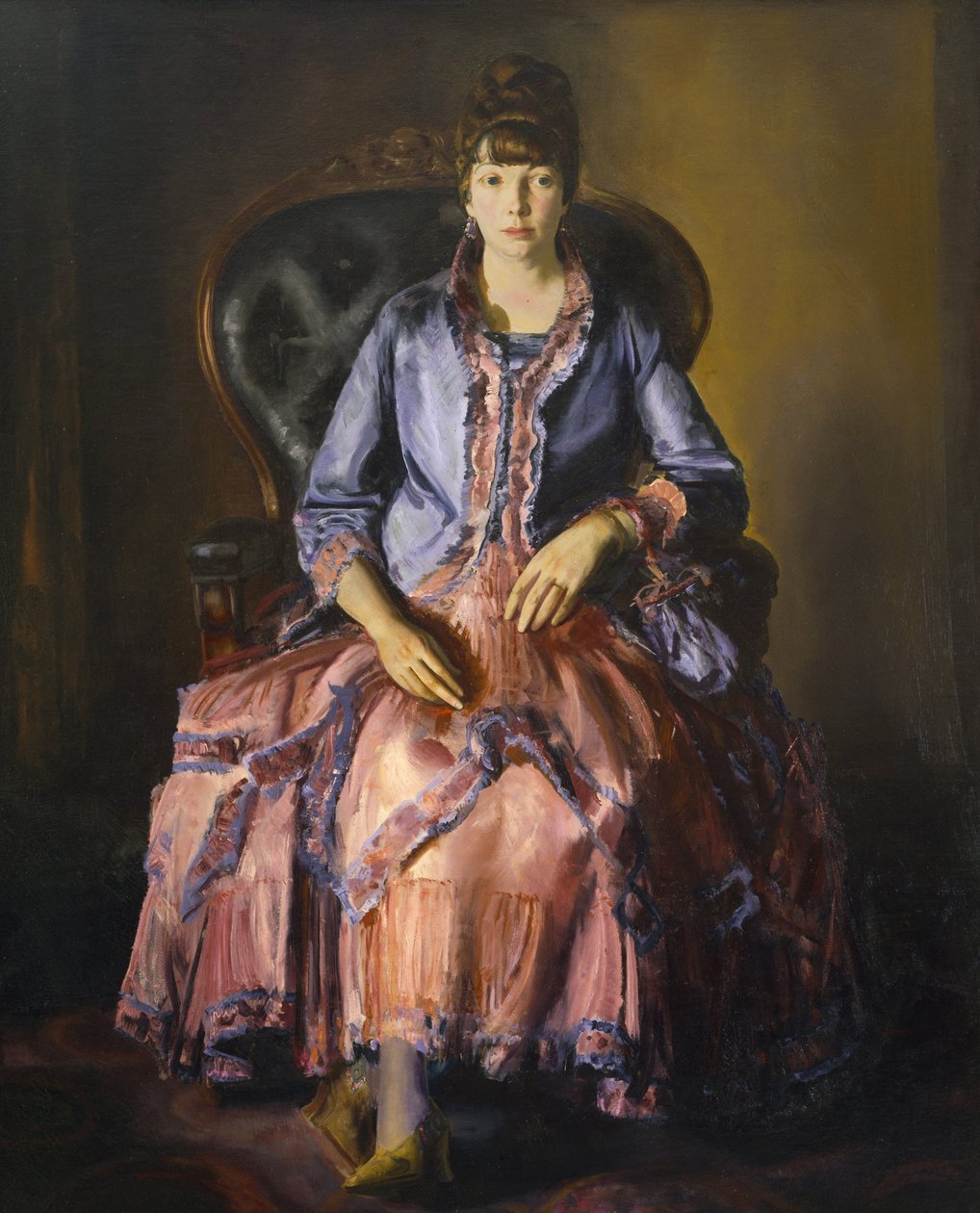 Emma em um vestido roxo de George Wesley Bellows