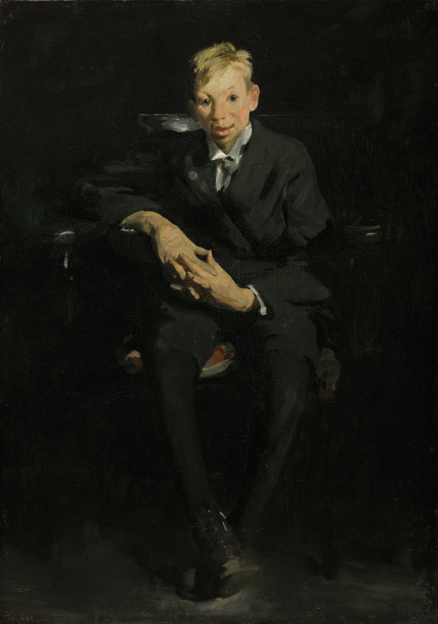 Frankie, o menino de órgão de George Wesley Bellows