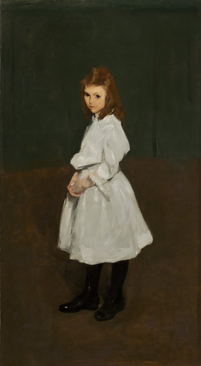 Menina de branco (Queenie Burnett) de George Wesley Bellows
