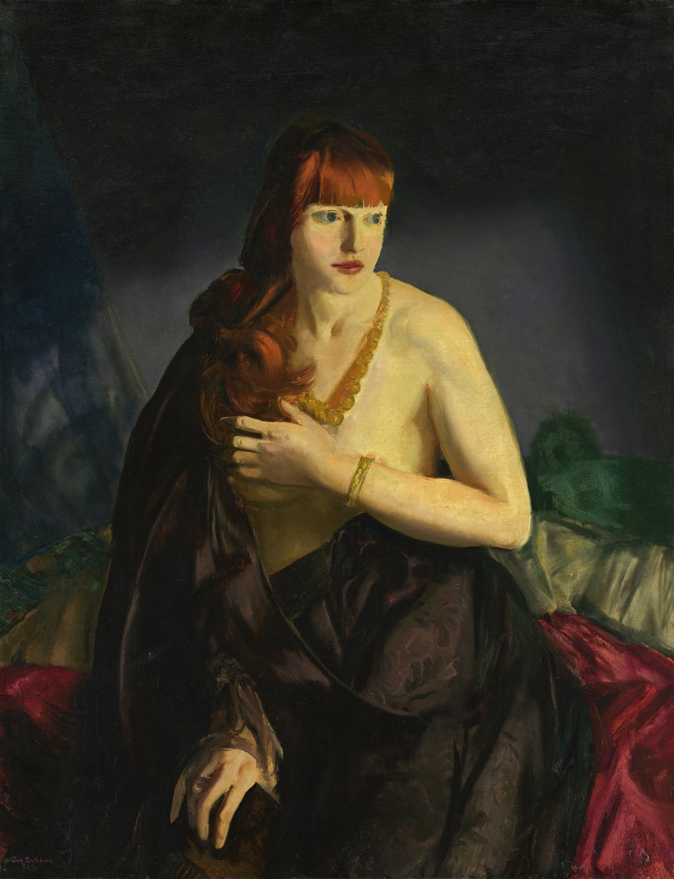 Nu com cabelo vermelho de George Wesley Bellows