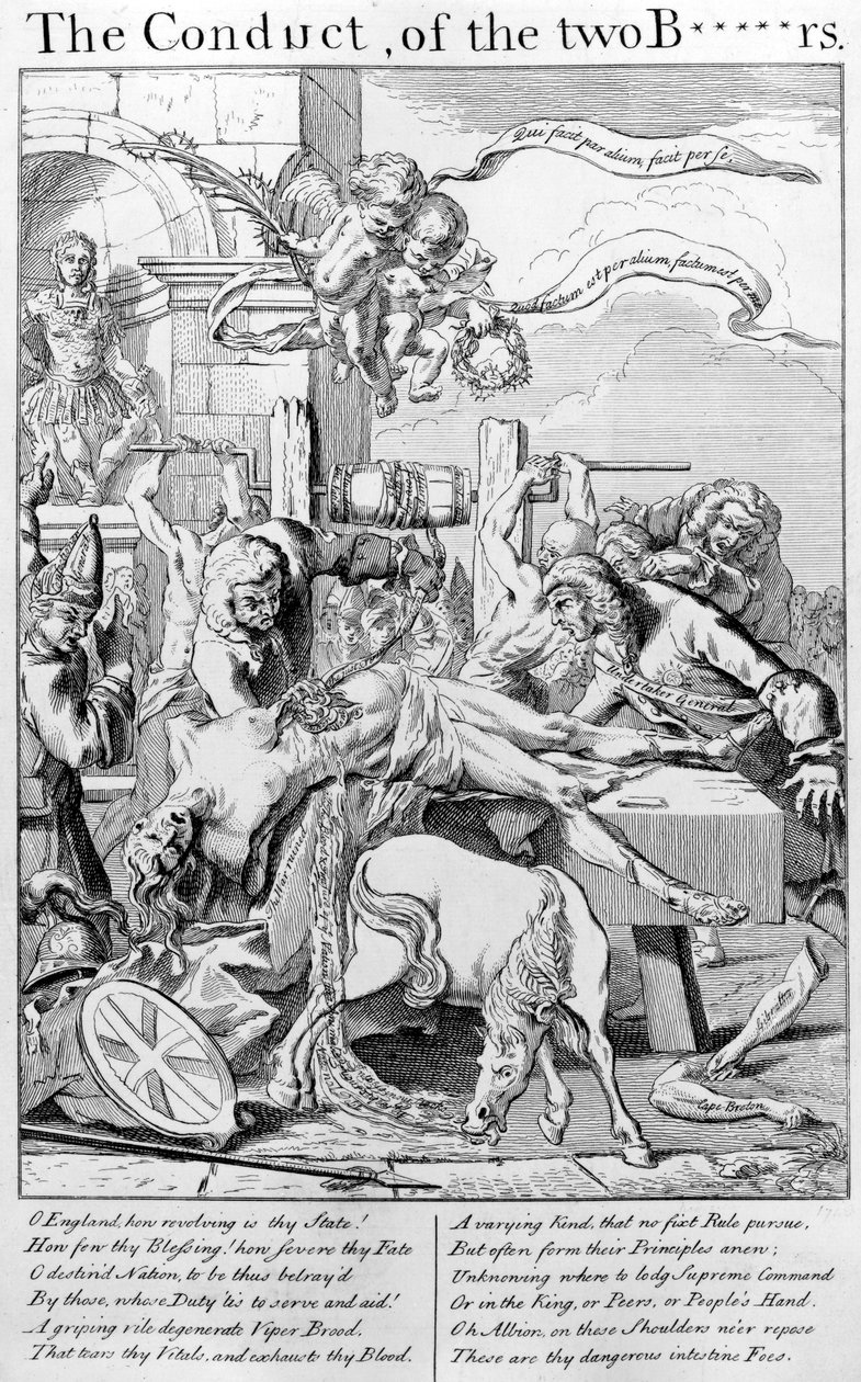 A conduta dos dois irmãos, 1749 de George Bickham