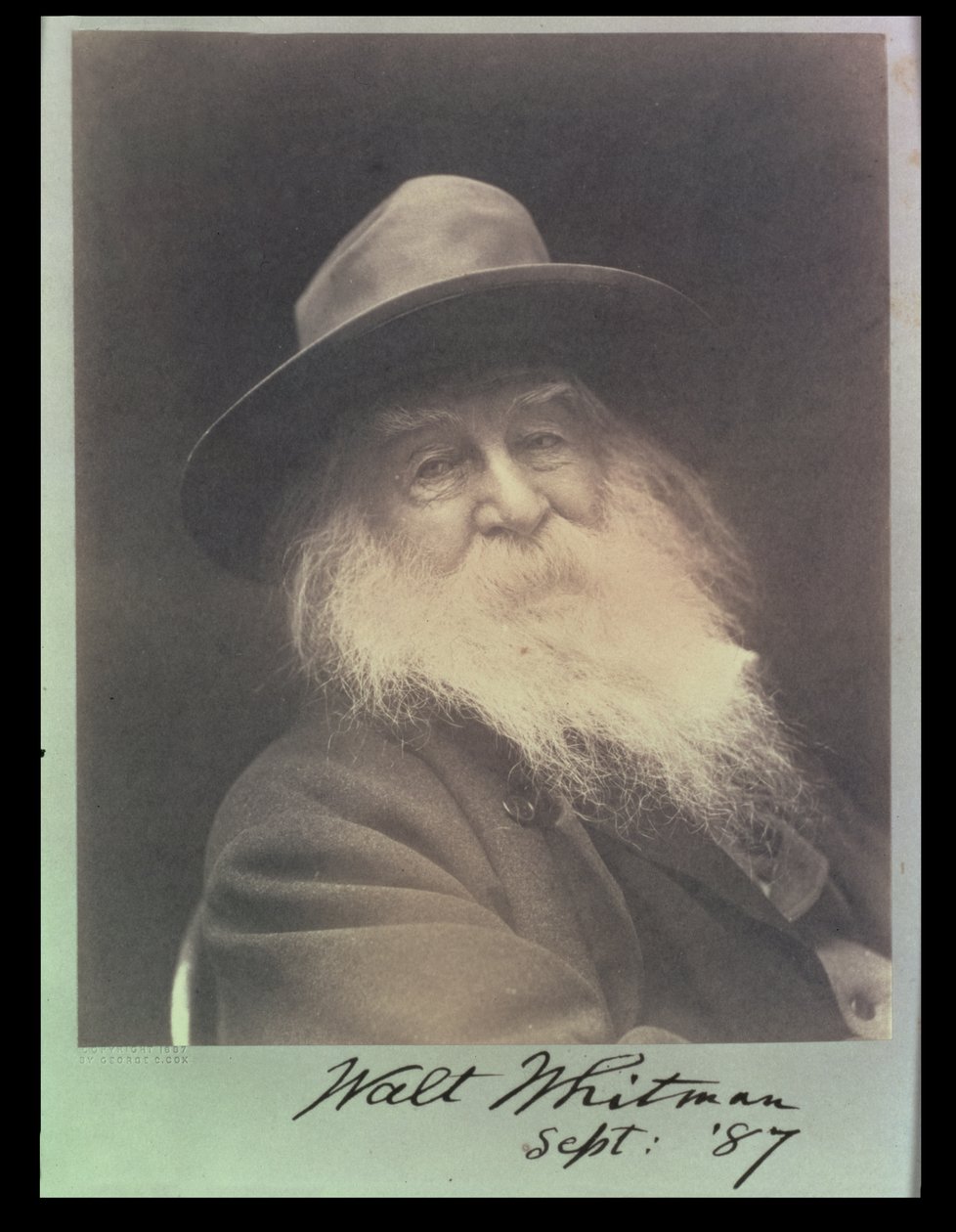 &39;The Laughing Philosopher&39;, um retrato de Walt Whitman (1819-91) setembro de 1887 de George C. Cox
