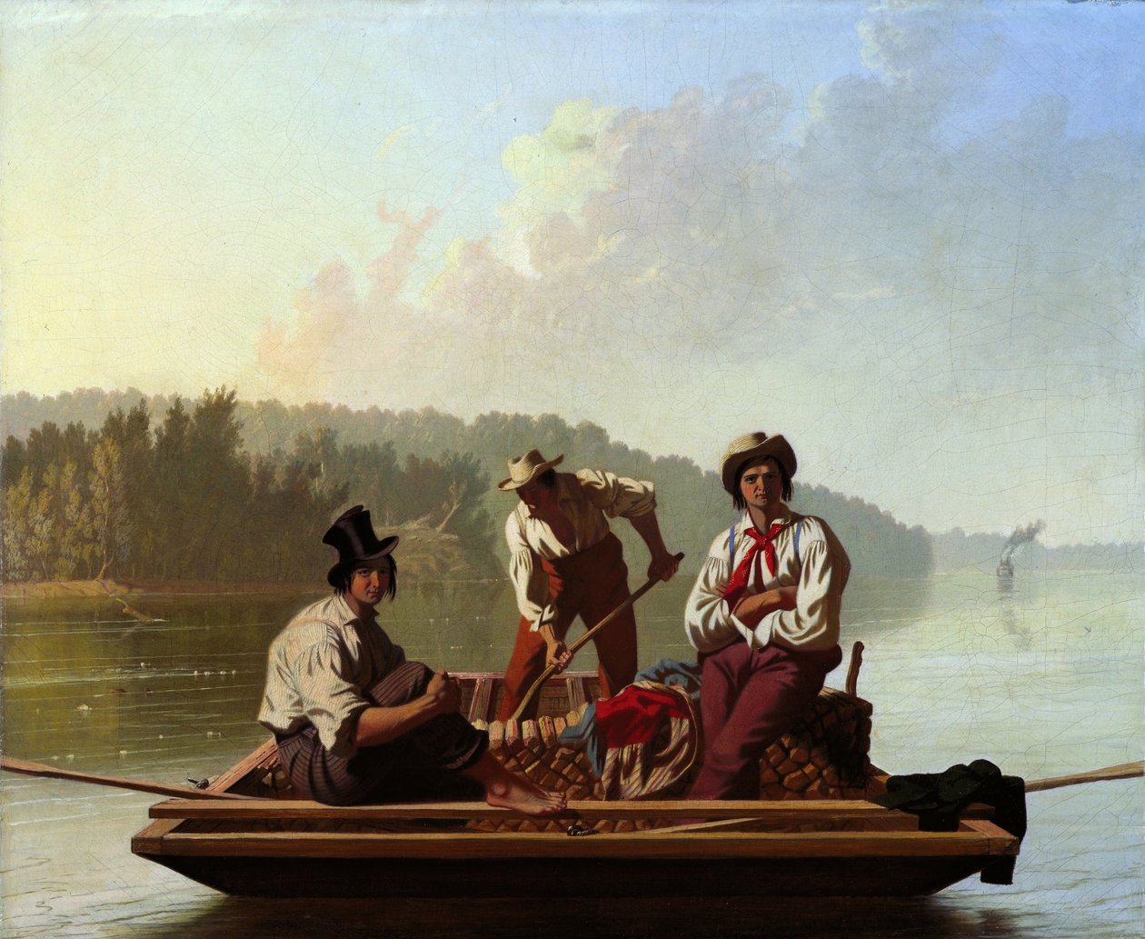 Barqueiros no Missouri de George Caleb Bingham