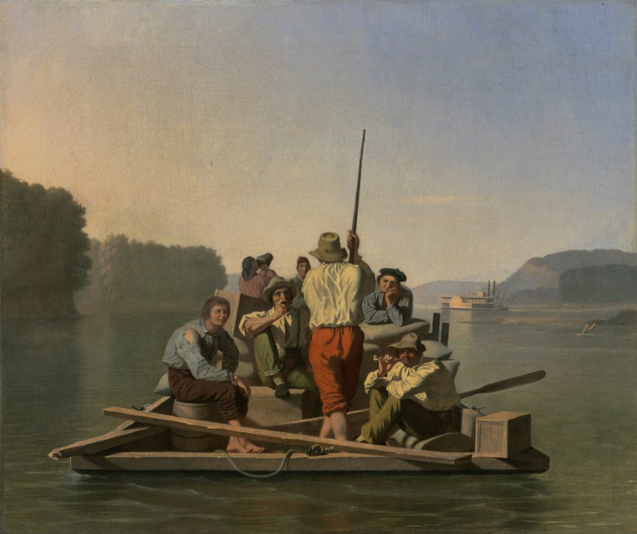 Isqueiro Aliviar um Barco a Vapor Encalhado de George Caleb Bingham