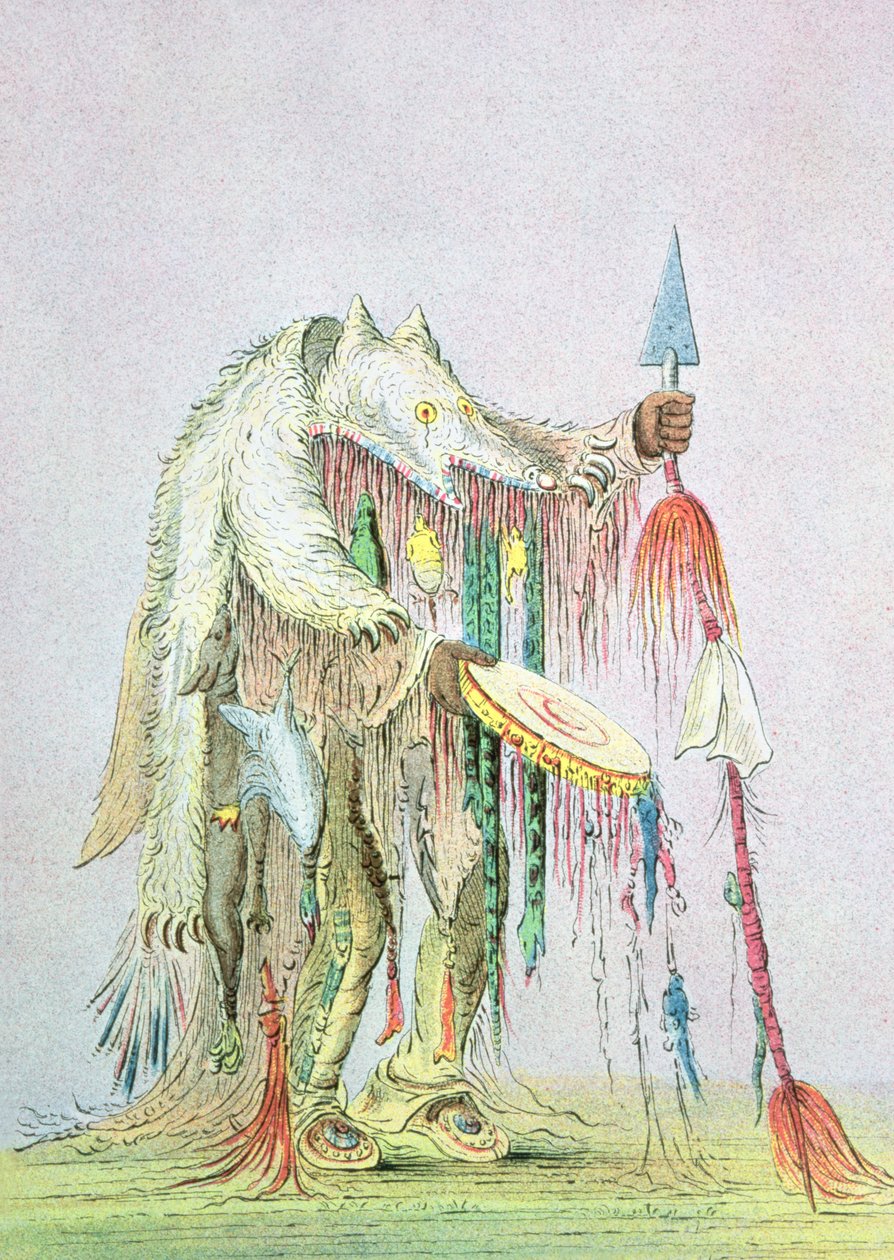 Homem de Medicina Blackfoot de George Catlin