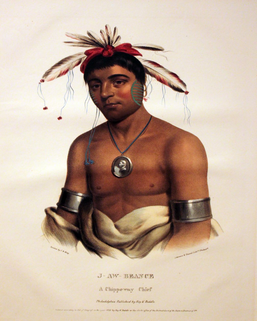 Chippeway Chefe J-Aw-Beance de George Catlin