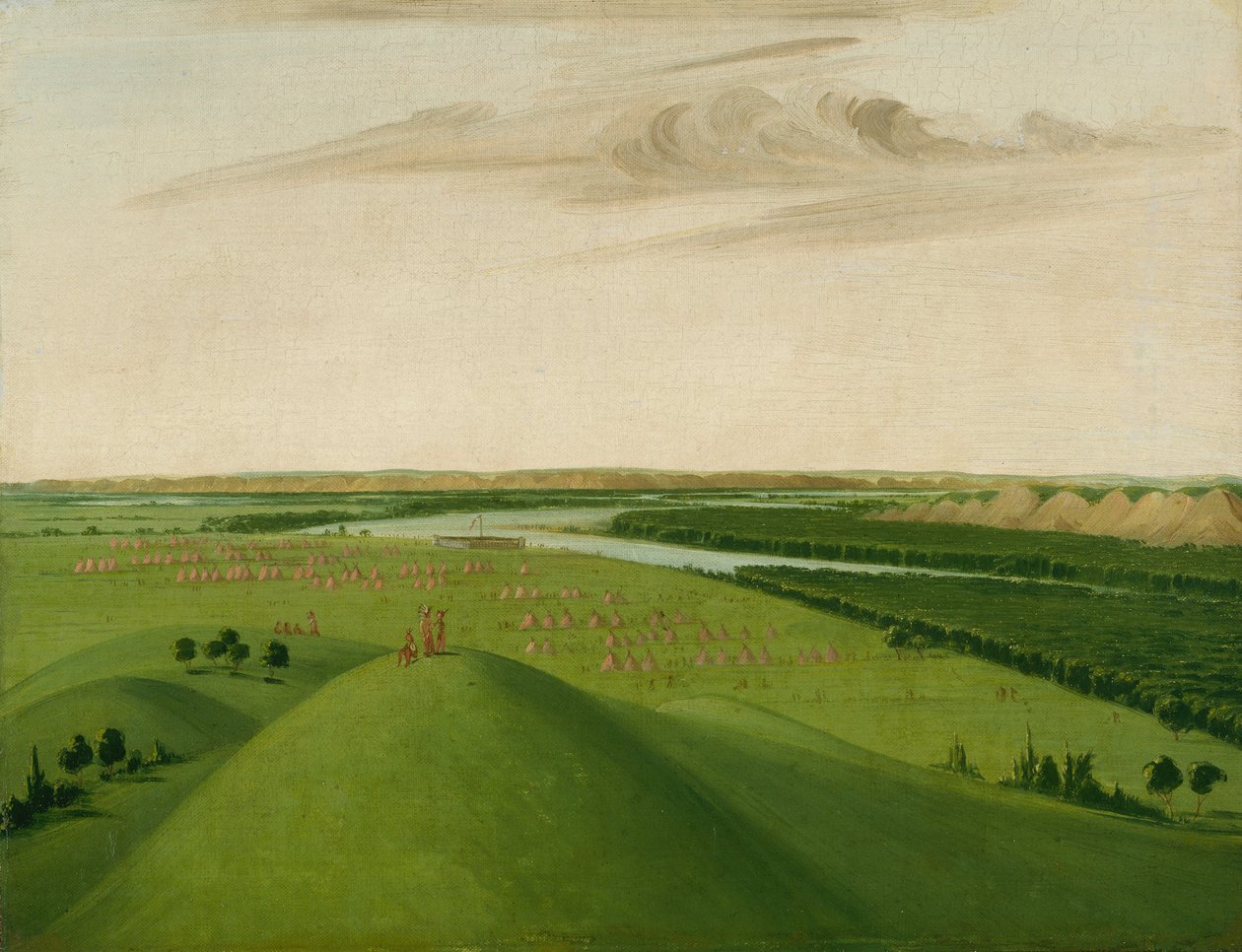 Fort Union, foz do rio Yellowstone, 2000 milhas acima de St. Louis de George Catlin