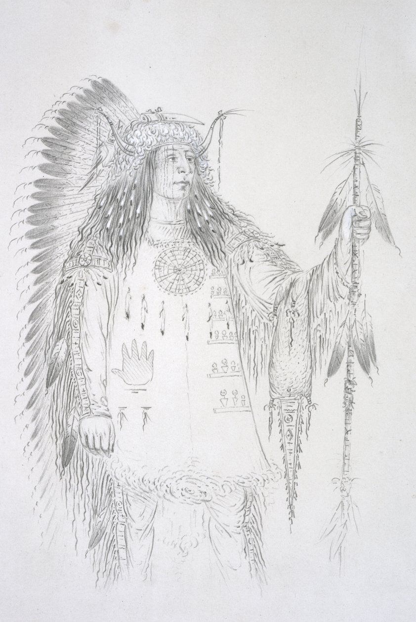 Mah-to-to-pa (Os Quatro Ursos) 1852 de George Catlin
