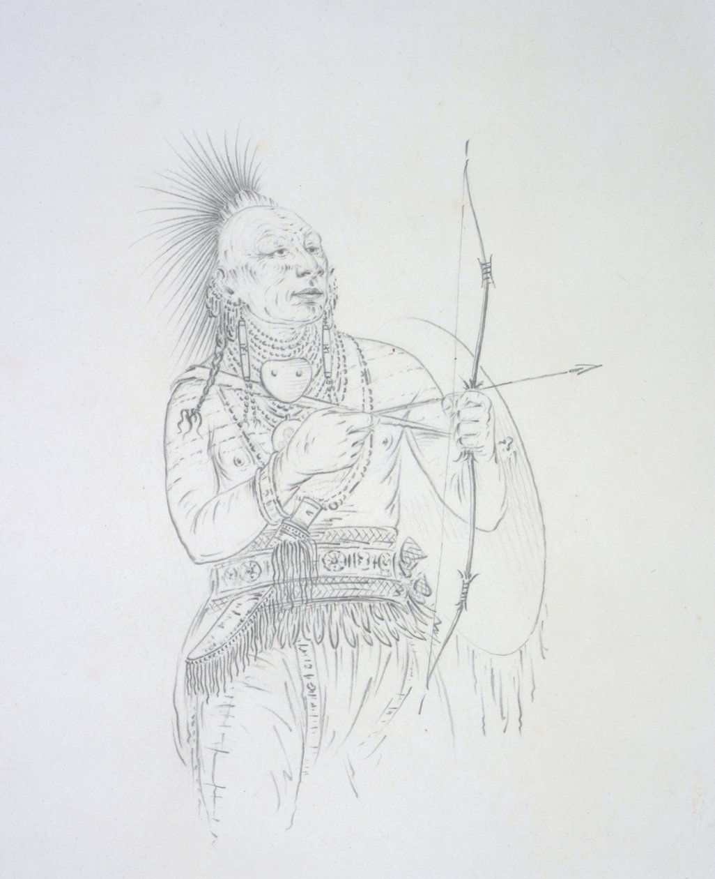 Meach-o-shin gaw (O Pequeno Urso Branco) 1852 de George Catlin