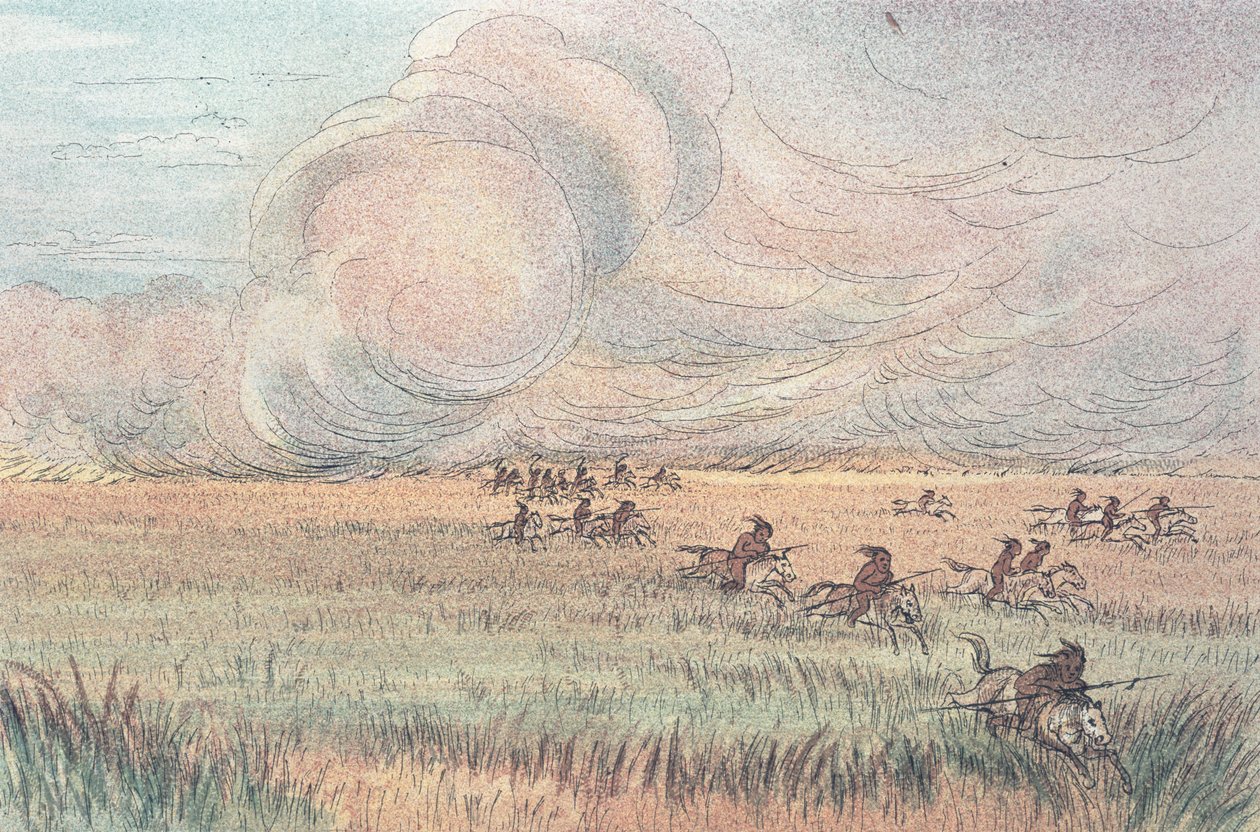 Fogo da pradaria de Missouri de George Catlin