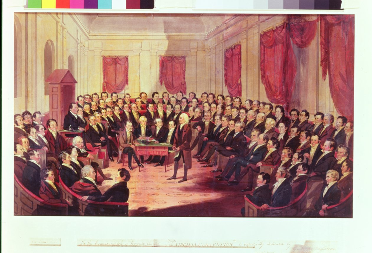 A Convenção Constitucional da Virgínia, 1830 de George Catlin